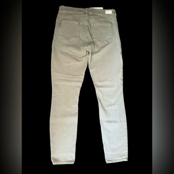 Paige Jeans Womens 26 Green Vintage Faded Gravel Denim Verdugo Mid Rise Ankle - Picture 6 of 12